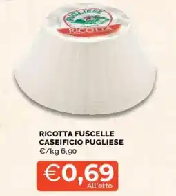 Mercatò Ricotta fuscelle caseificio pugliese offerta