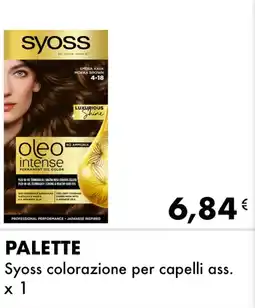 Iper Tosano PALETTE Syoss colorazione per capelli ass. x1 offerta