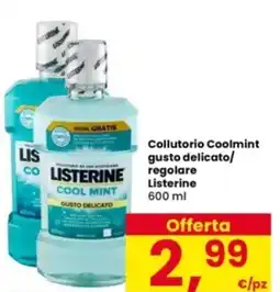 Interspar Collutorio Coolmint gusto delicato/ regolare Listerine offerta