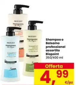 Interspar Shampoo o Balsamo professional Biopoint offerta