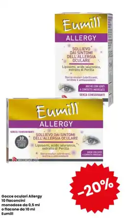 Interspar Gocce oculari Allergy 10 flaconcini monodose da o flacone da Eumill offerta