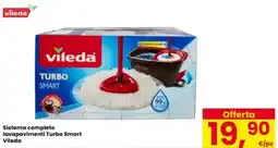Interspar Sistema completo lavapavimenti Turbo Smart Vileda offerta