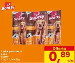 Interspar 7 Stick per cane al pollo Scotty offerta