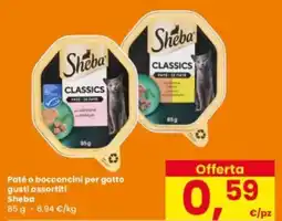 Interspar Paté o bocconcini per gatto Sheba offerta