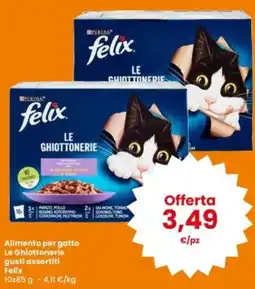 Interspar Alimento per gatto Le Ghiottonerie Felix offerta