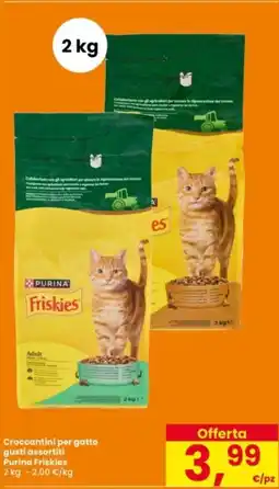 Interspar Croccantini per gatto Purina Friskies offerta