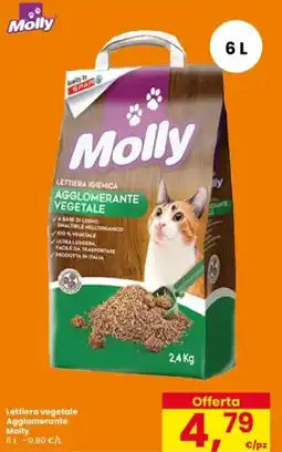 Interspar Lettiera vegetale Agglomerante Molly offerta