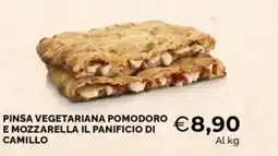 Mercatò Pinsa vegetariana pomodoro e mozzarella il panificio di camillo offerta