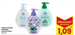 Interspar Sapone Liquido Fresh & Clean offerta