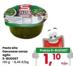 Interspar Pesto alla Genovese senza aglio S-BUDGET offerta