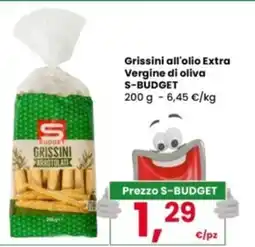 Interspar Grissini all'olio Extra Vergine di oliva S-BUDGET offerta
