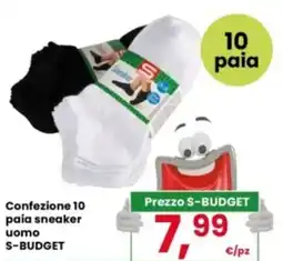 Interspar Confezione 10 paia sneaker uomo S-BUDGET offerta