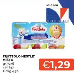 Mercatò Fruttolo nestle' misto offerta