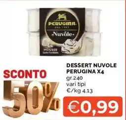 Mercatò Dessert nuvole PERUGINA X4 offerta