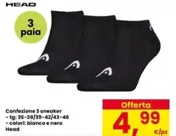Interspar HEAD Confezione 3 sneaker offerta