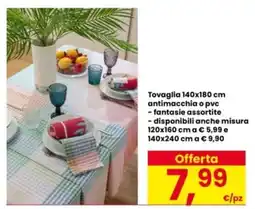 Interspar Tovaglia 140x180 cm antimacchia o pvc offerta