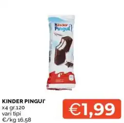 Mercatò Kinder pingui' x4 offerta