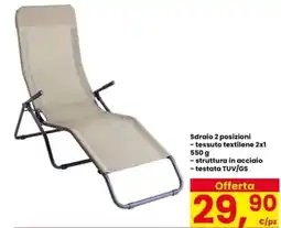 Interspar Sdraio 2 posizioni offerta