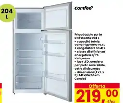Interspar comfee Frigo doppia porta RCT284DS2 offerta