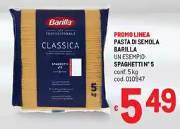 Metro Pasta di semola barilla spaghetti N° 5 offerta