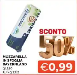Mercatò Mozzarella in sfoglia BAYERNLAND offerta