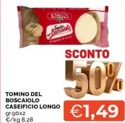 Mercatò Tomino del boscaiolo caseificio longo offerta