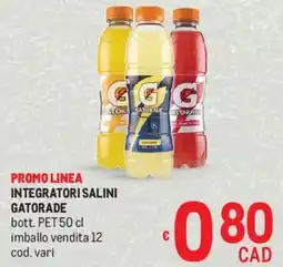 Metro Integratori salini GATORADE offerta