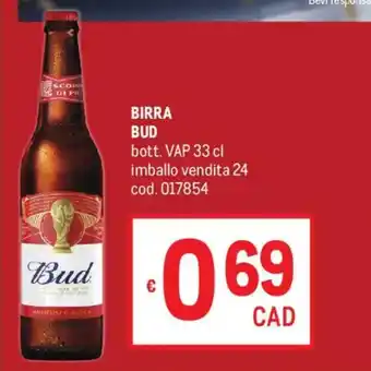 Metro Birra BUD offerta
