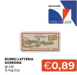 Mercatò Burro LATTERIA SORESINA offerta