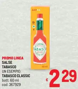 Metro Salse TABASCO offerta