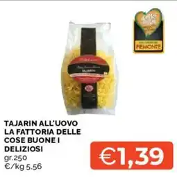 Mercatò Tajarin all'uovo la fattoria delle cose buone i deliziosi offerta