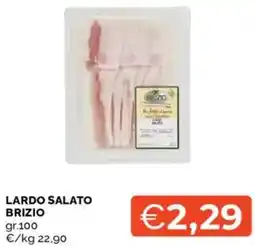 Mercatò Lardo salato brizio offerta