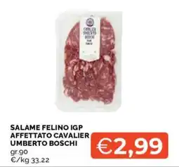 Mercatò Salame felino igp affettato cavalier umberto boschi offerta