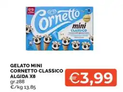 Mercatò Gelato mini cornetto classico algida x8 offerta