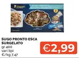 Mercatò Sugo pronto esca surgelato offerta