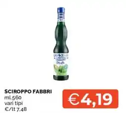 Mercatò Sciroppo fabbri offerta
