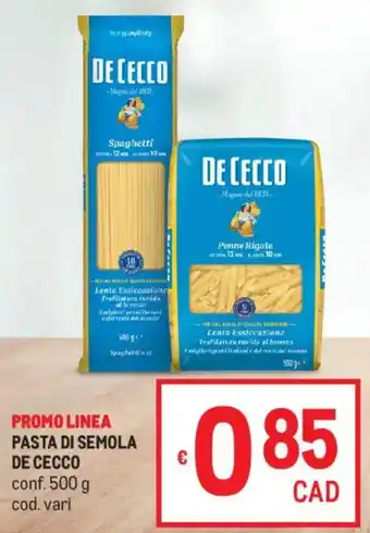 Metro Pasta di semola DE CECCO offerta