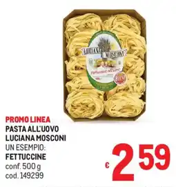 Metro Pasta all'uovo LUCIANA MOSCONI offerta