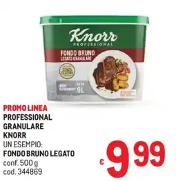 Metro Professional granulare knorr fondo bruno legato offerta