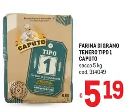 Metro Farina di grano tenero tipo 1 CAPUTO offerta
