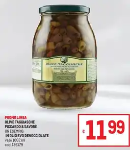 Metro Olive taggiasche piccardo & savorè in olio evo denocciolate offerta