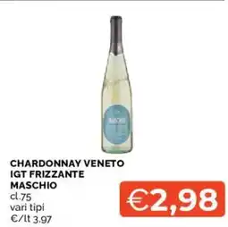 Mercatò Chardonnay veneto igt frizzante maschio offerta