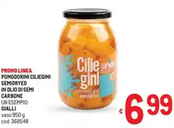 Metro Pomodorini ciliegini semidryed in olio di semi carbone gialli offerta
