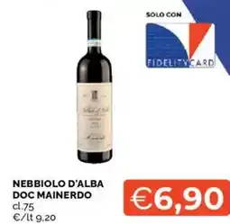 Mercatò Nebbiolo d'alba doc mainerdo offerta