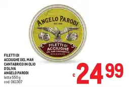 Metro Filetti di acciughe del mar cantabrico in olio d'oliva ANGELO PARODI offerta
