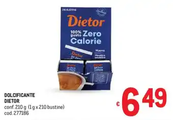 Metro Dolcificante DIETOR offerta