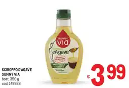 Metro Sciroppo d'agave SUNNY VIA offerta