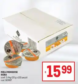 Metro Miele monodose RIOBA offerta