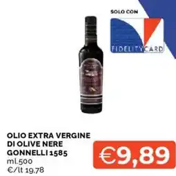 Mercatò Olio extra vergine di olive nere gonnelli 1585 offerta