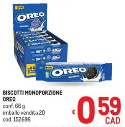 Metro Biscotti monoporzione OREO offerta